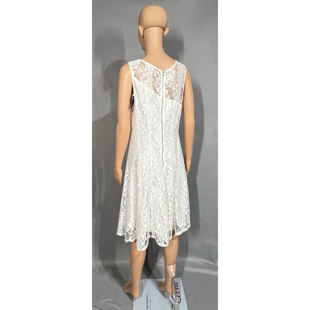 Gabby Skye White Lace Teen Dress‎ Size 16